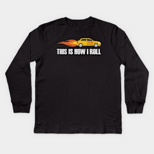 Pizza Fast Delivery - This is How I Roll Kids Long Sleeve T-Shirt